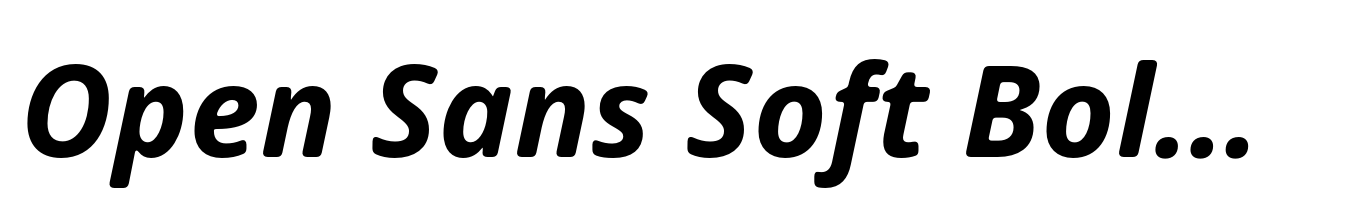 Open Sans Soft Bold Italic